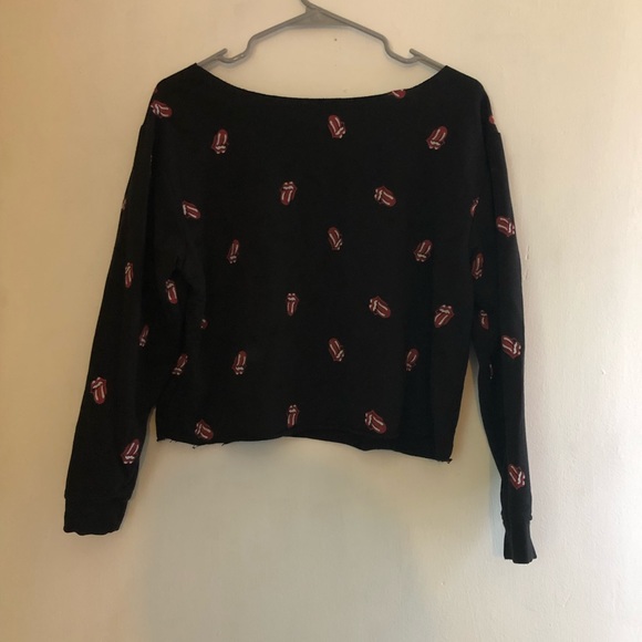 ROLLING STONES BLACK LONG SLEEVE SHIRT EDGY - Picture 3 of 3